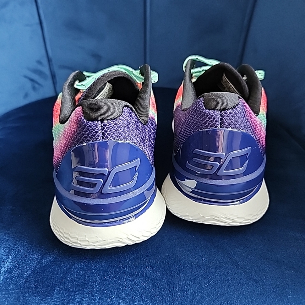 Sz 8.5 Under Armour Curry 1 Low FloTro Northern Lights SC Shoes 3025633-001 Mens - Picture 2 of 7